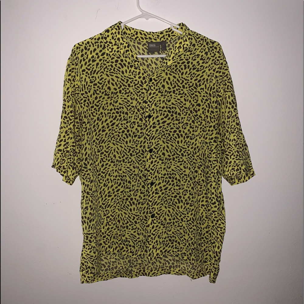 ASOS cheetah print button up